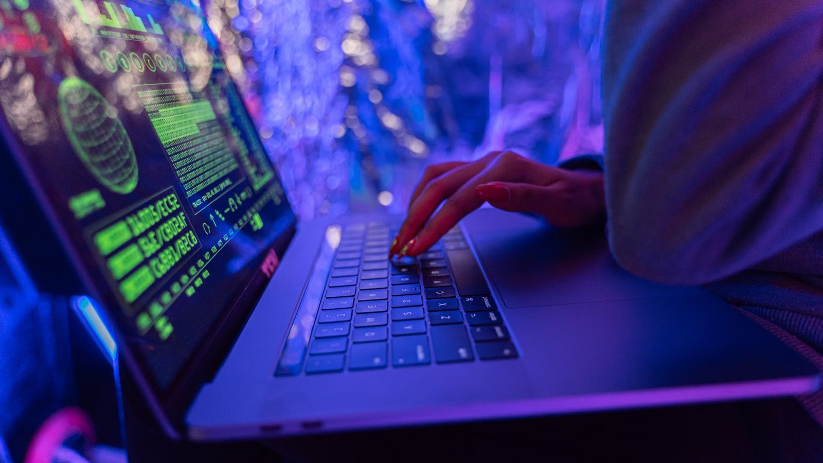 Ekran blokady po ataku ransomware