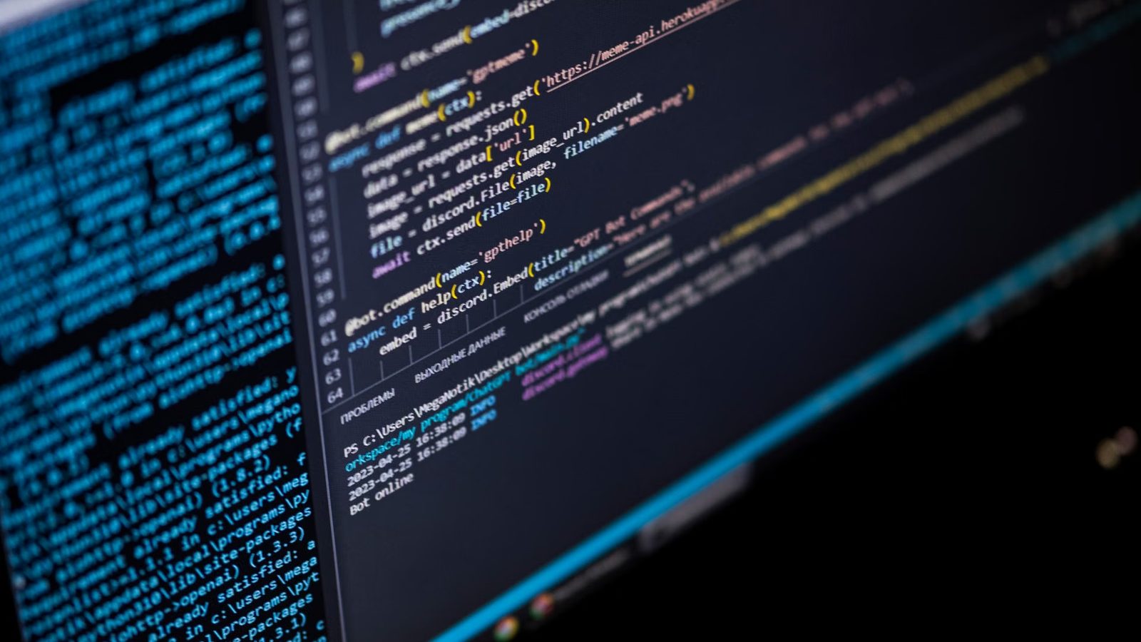 Dokumentacja API na monitorze