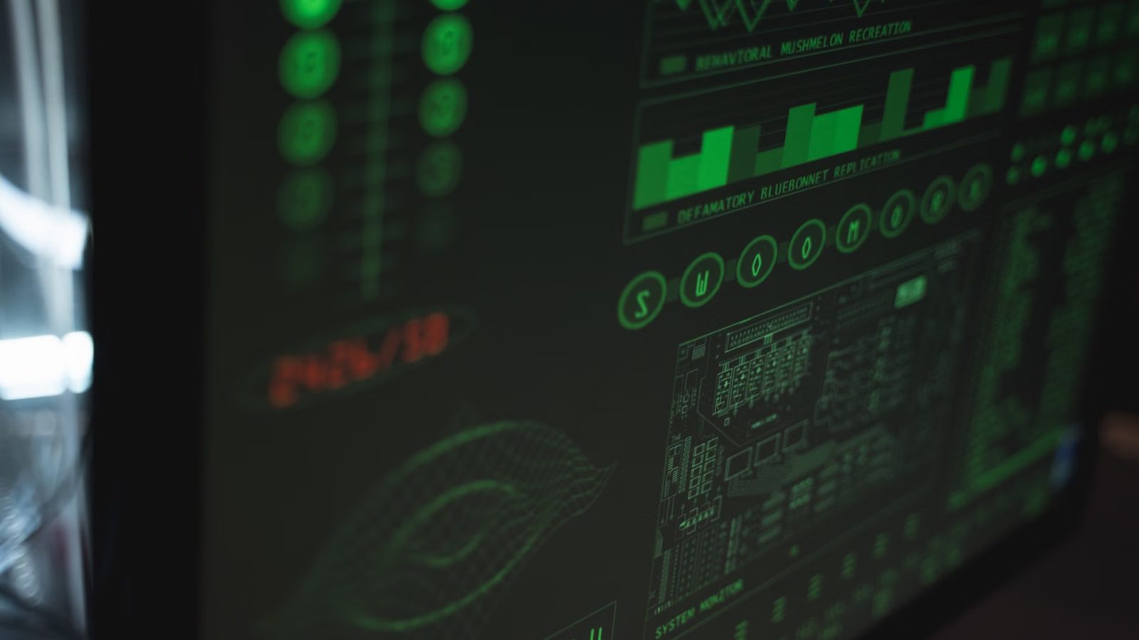Monitoring serwera na ekranie