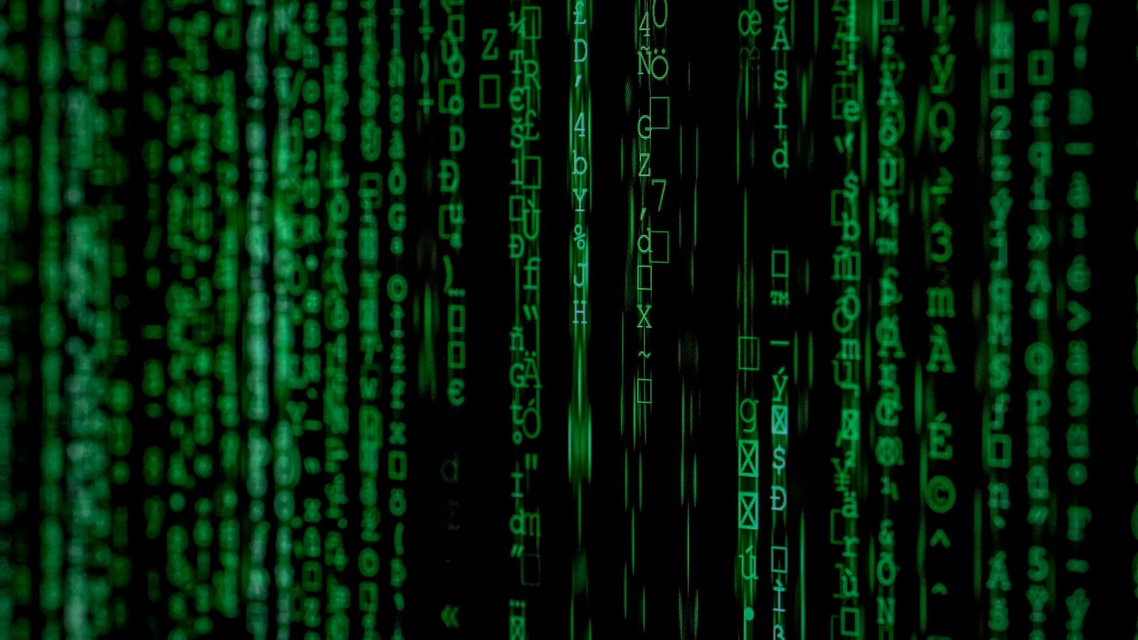 Symbol szyfrowania danych na ekranie