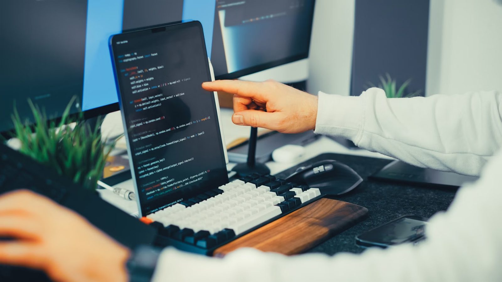 Testowanie aktualizacji na laptopie