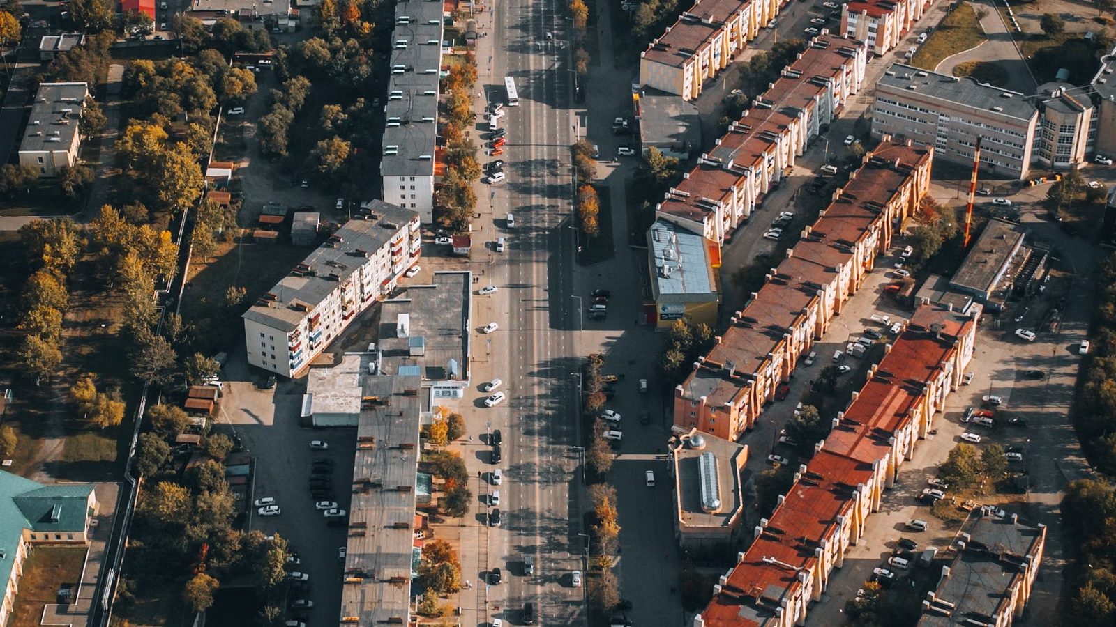 Osiedle domów z lotu ptaka