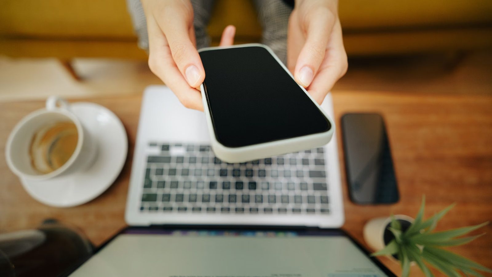 Rezerwacja stolika na ekranie laptopa