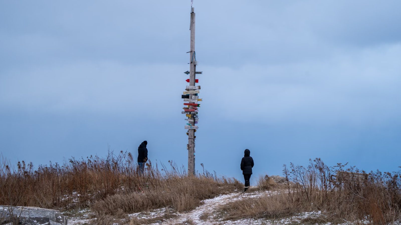 Drogowskaz z wyborem kierunku