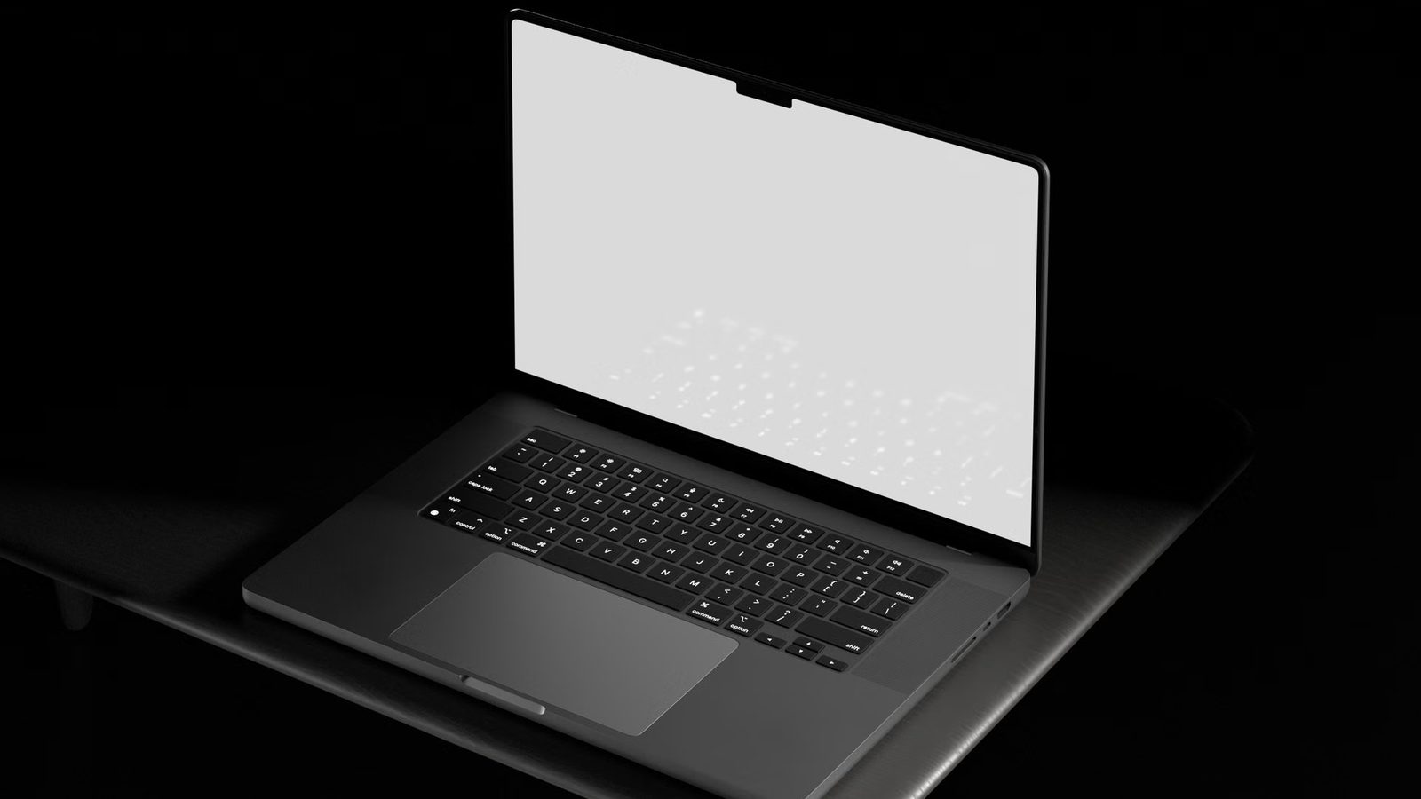 Makieta strony na ekranie laptopa na stole