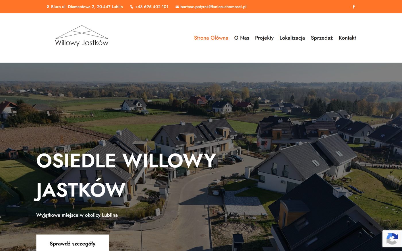 Willowy Jastków — podgląd strony